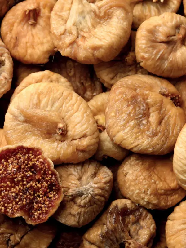 Dried figs from Tilliria, one split open