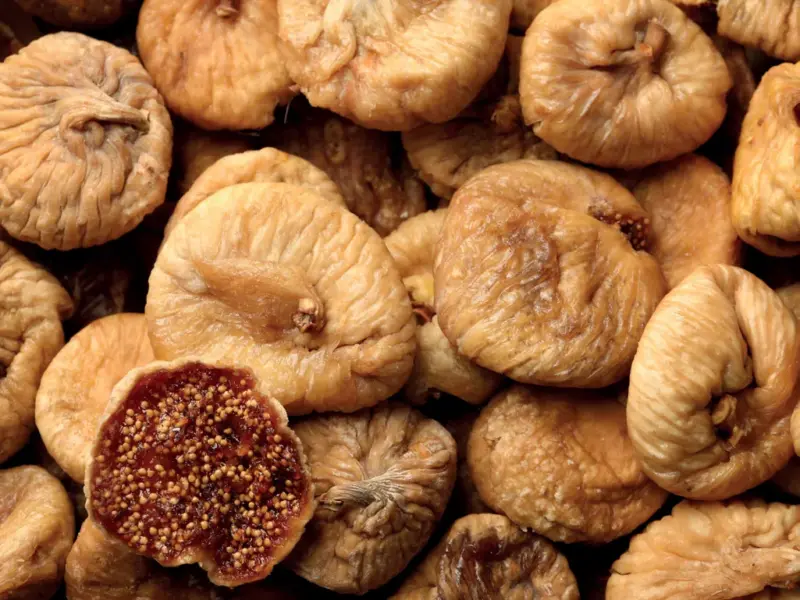 Dried figs from Tilliria, one split open